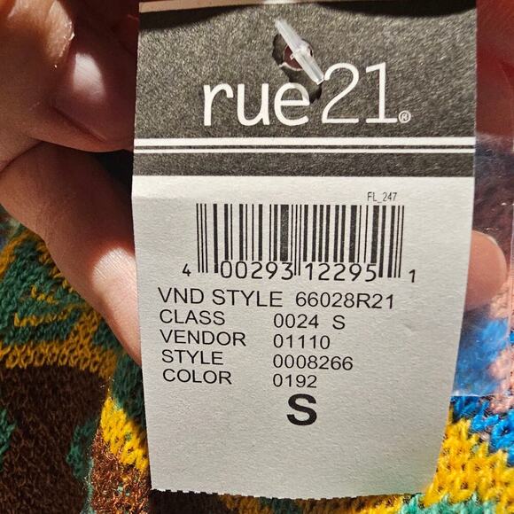 Rue21 SELF LOVE Sweater Vest Small Pink Knit Graphic Y2K Kawaii NWT - Picture 12 of 13